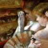 Dans la boîte - Mary Cassatt - Reproductions de tableaux et peintures haut de gamme