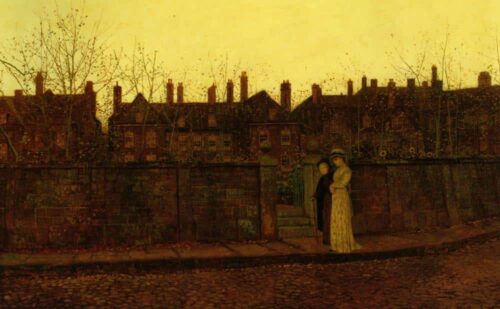 Dans la Gloire d'or - John atkinson grimshaw - Reproductions de tableaux et peintures haut de gamme