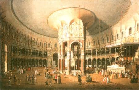 Inside the Rotunda of Ranelagh House in London - Giovanni Antonio Canal