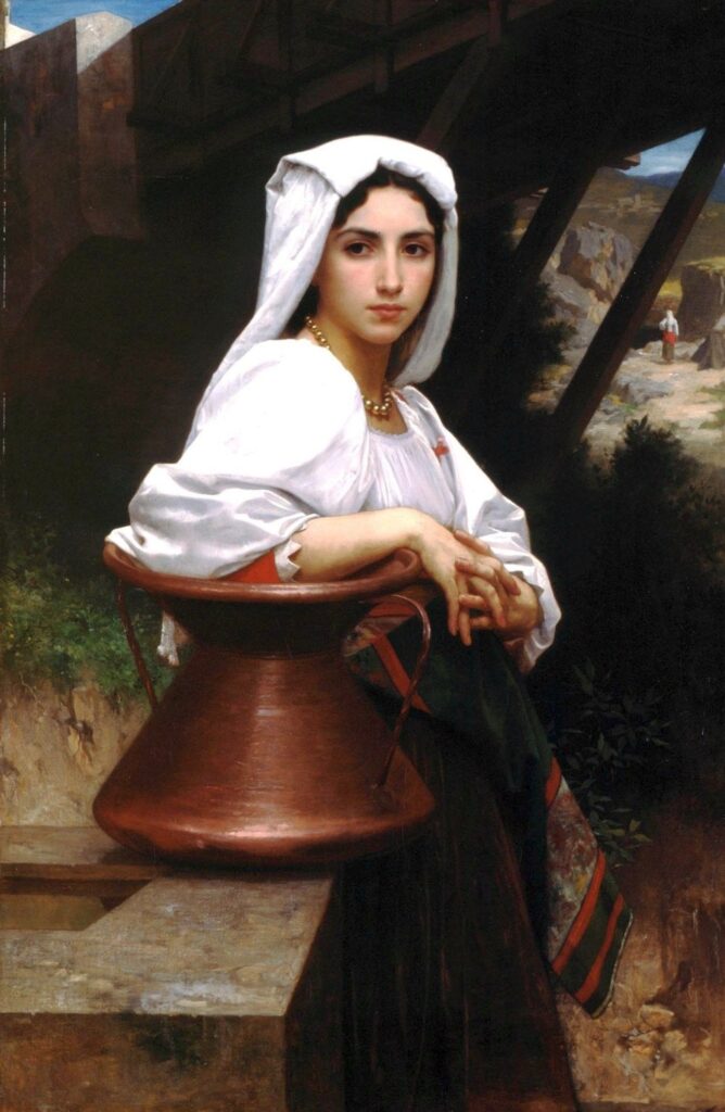 Italian Girl Drawing Water - William Bouguereau