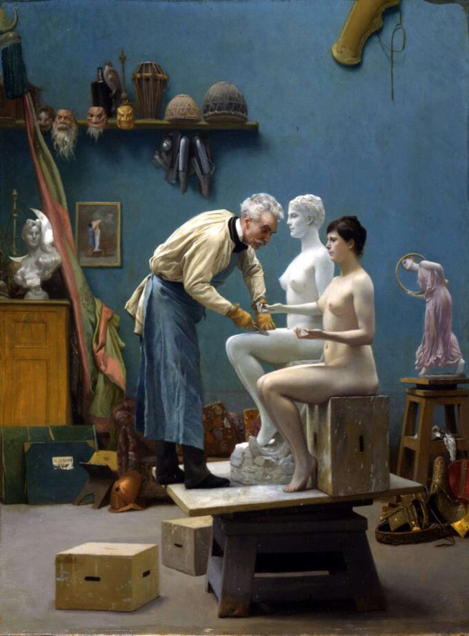 The Artist Sculpting the Tanagra - Jean-Léon Gérôme