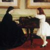 Au piano - James Abbott McNeill Whistler - Reproductions de tableaux et peintures haut de gamme