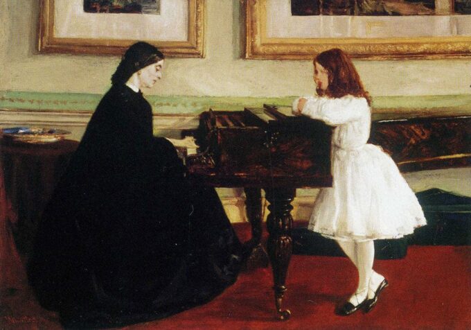 At the Piano - James Abbott McNeill Whistler