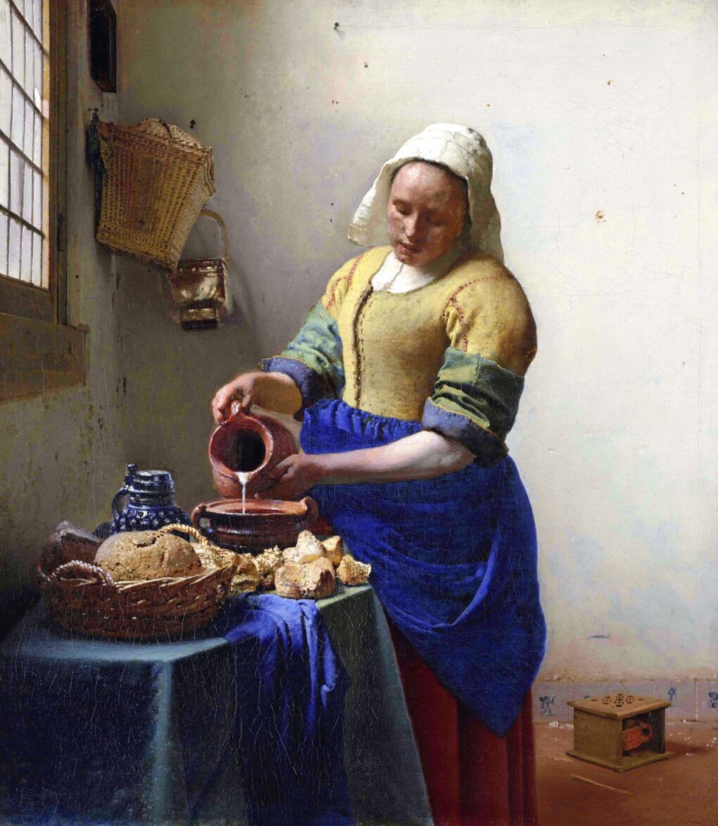 La Laitière - Johannes Vermeer - Reproductions de tableaux et peintures haut de gamme