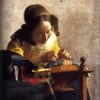 La Dentellière (Vermeer) - Johannes Vermeer - Reproductions de tableaux et peintures haut de gamme