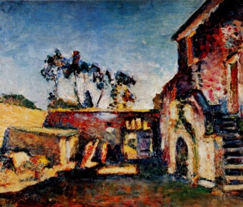 La cour du moulin - Matisse - Reproductions de tableaux et peintures haut de gamme