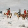 Perdu dans une tempête de neige - Charles Marion Russell - Reproductions de tableaux et peintures haut de gamme