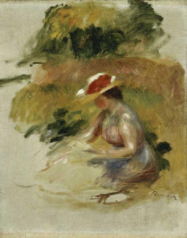 Young Woman Reading - Pierre-Auguste Renoir