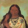 Kei-a-gis-gis, a woman of the Plains Ojibwa - George Catlin - Reproductions de tableaux et peintures haut de gamme