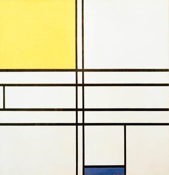 Composition in Blue and Yellow - Mondrian