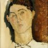 Tête d'un jeune homme - Amadeo Modigliani - Reproductions de tableaux et peintures haut de gamme