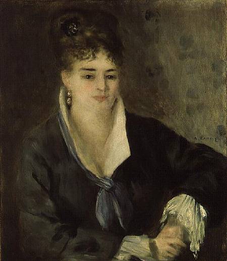 The Lady in Black - Pierre-Auguste Renoir