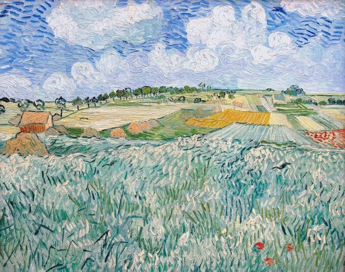 La plaine à Auvers sur Oise - Van Gogh - Reproductions de tableaux et peintures haut de gamme