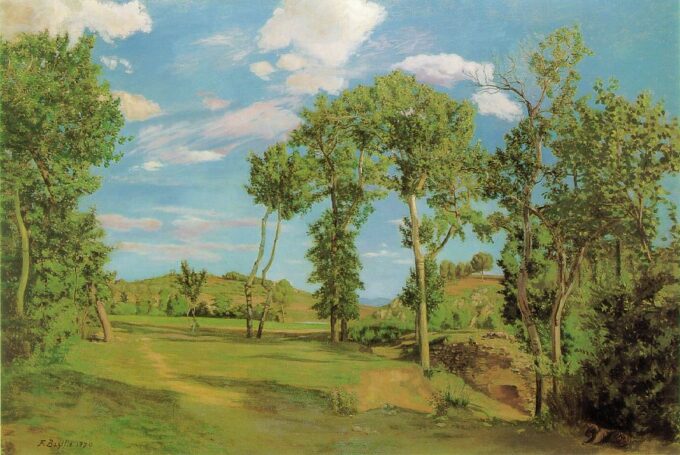 Landscape on the Banks of the Lez - Frédéric Bazille