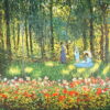 La famille de l'artiste dans le jardin - Claude Monet - Reproductions de tableaux et peintures haut de gamme