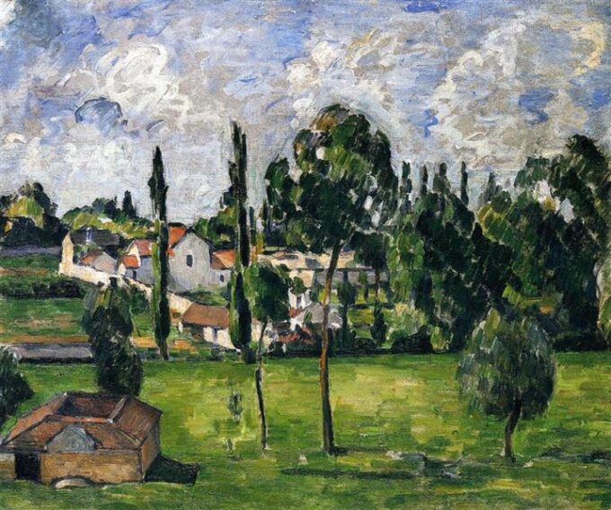 Landscape with Water Line, c.1879 - Paul Cézanne