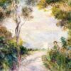 Paysage, fin du chemin (vue de Naples) - Pierre-Auguste Renoir - Reproductions de tableaux et peintures haut de gamme