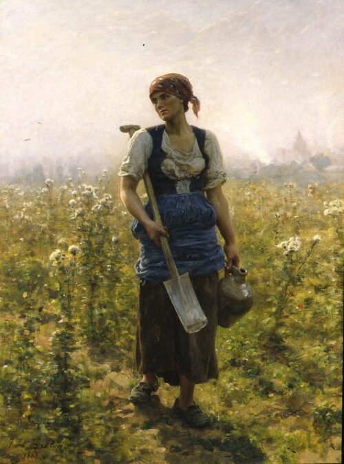 Le Matin - Jules Breton - Reproductions de tableaux et peintures haut de gamme