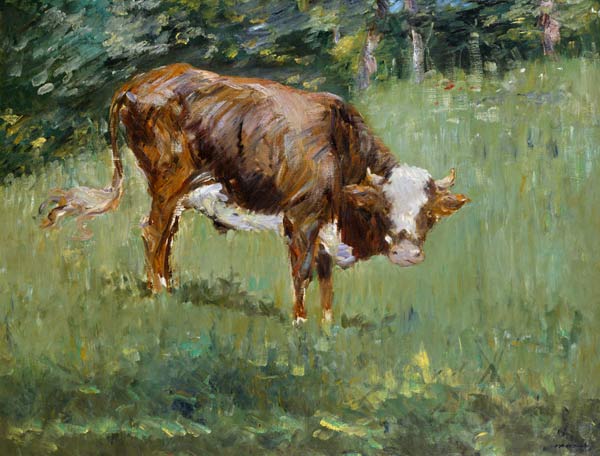 Young Bull in a Meadow - Edouard Manet