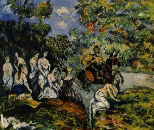 Scène légendaire, vers 1878 - Paul Cézanne - Reproductions de tableaux et peintures haut de gamme