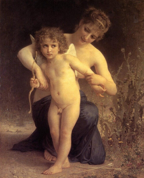 L'amour désarmé - William Bouguereau - Reproductions de tableaux et peintures haut de gamme