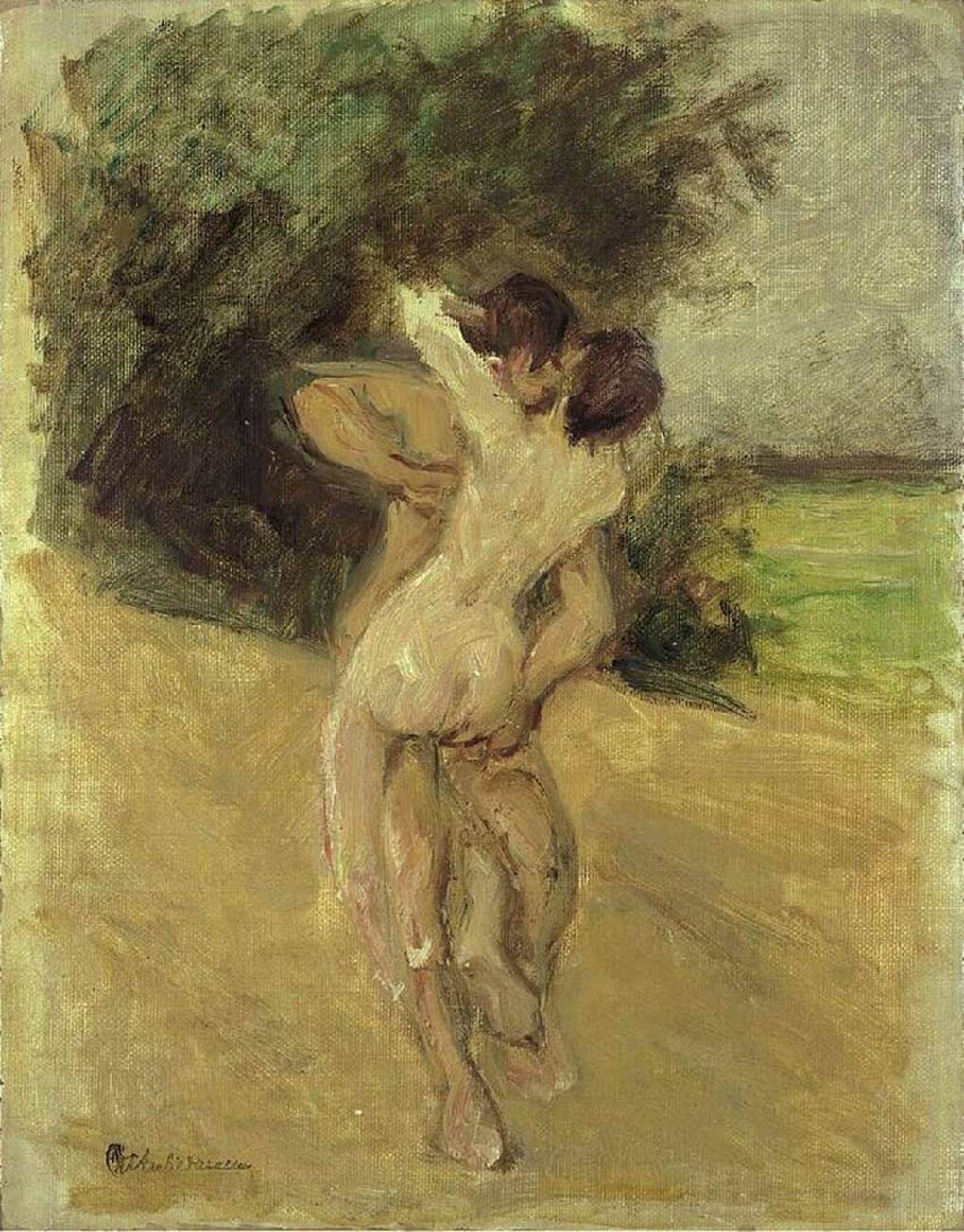 Scène d'amour - Max Liebermann - Reproductions de tableaux et peintures haut de gamme