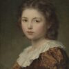 Portrait d'une jeune fille de Ludwig Knaus - Reproductions de tableaux et peintures haut de gamme