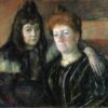 Madame Meerson et sa fille - Mary Cassatt - Reproductions de tableaux et peintures haut de gamme