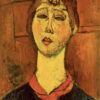 Portrait de Mme Blanche Dorivale - Amedeo Modigliani - Reproductions de tableaux et peintures haut de gamme