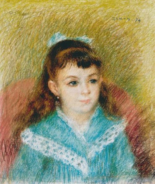 Portrait d'une jeune fille (Elisabeth Maître) - Pierre-Auguste Renoir - Reproductions de tableaux et peintures haut de gamme