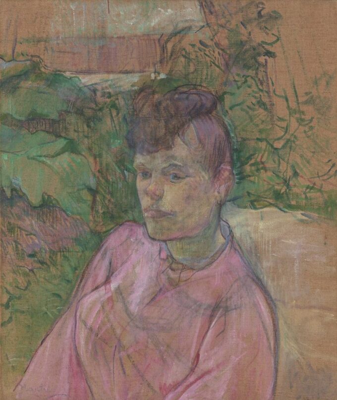 Woman in the Garden of Monsieur Forest - Toulouse Lautrec