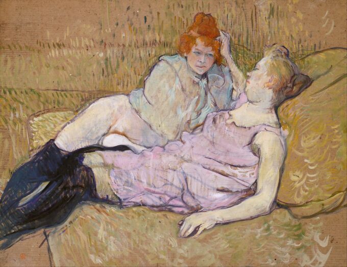 The Sofa - Toulouse Lautrec