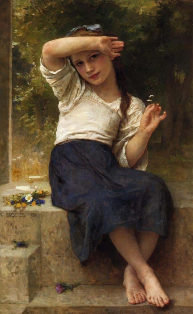 Marguerite by William Bouguereau Oil Painting Reproduction - High Quality Art Reproduction of Famous Portrait