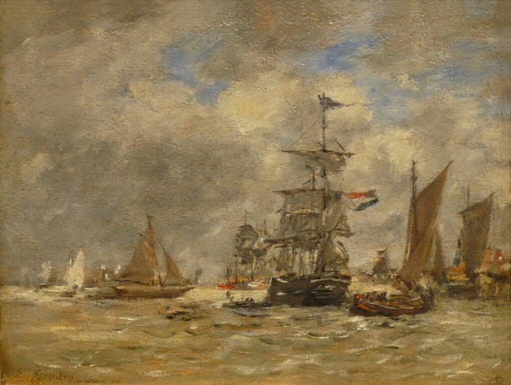 Marina - Eugène Boudin - Reproductions de tableaux et peintures haut de gamme