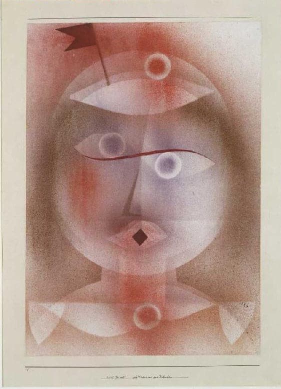 Mask with Fringes - Paul Klee Oil Painting Reproduction