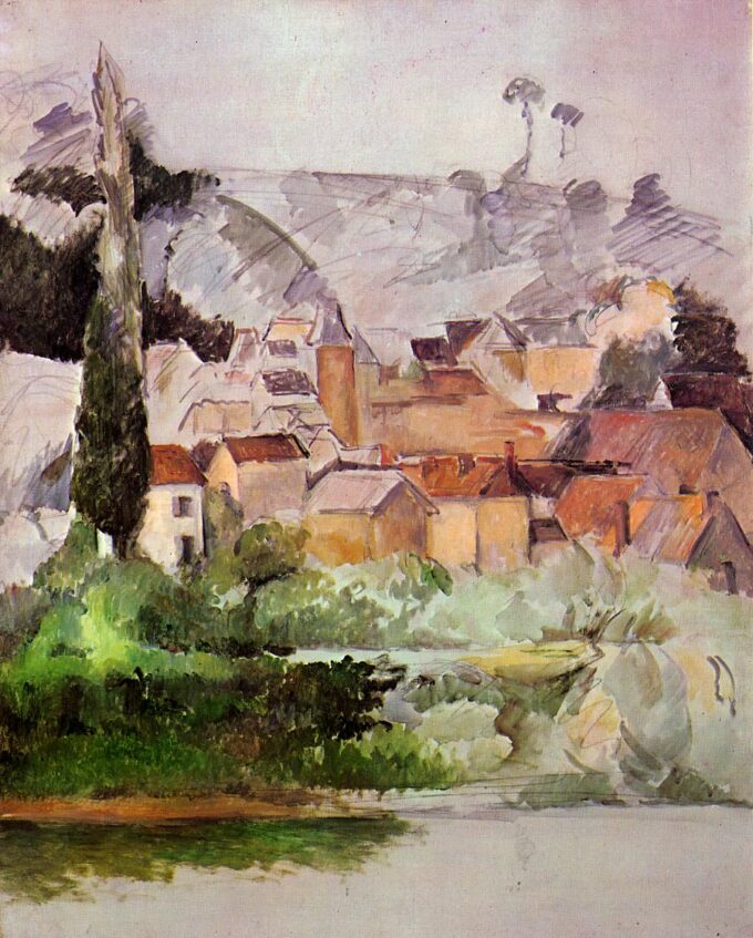 Castle and Village of Medan - Paul Cézanne