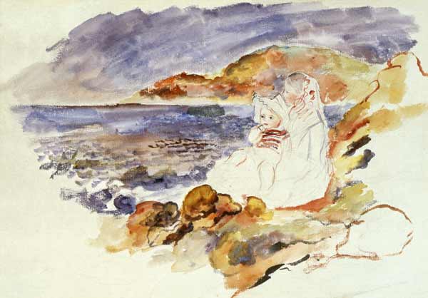 Coastal Scene - Pierre-Auguste Renoir