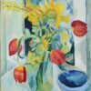 Nature morte avec des tulipes - August Macke - Reproductions de tableaux et peintures haut de gamme