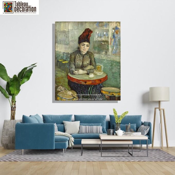 Agostina Segatori assise au café du Tambourin - Van Gogh - Reproductions de tableaux et peintures haut de gamme