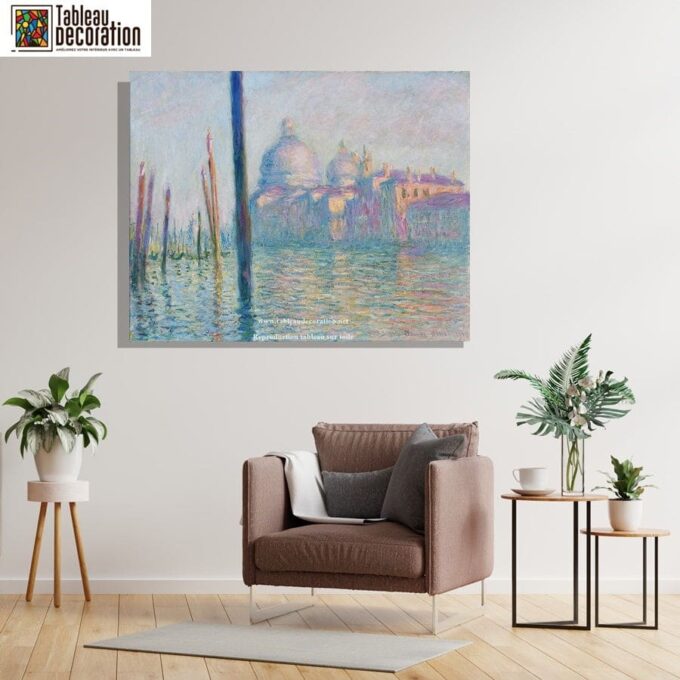 Le Grand Canal - Tableau Monet Venise - Reproductions de tableaux et peintures haut de gamme