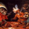 Taverne du singe - David The Younger Teniers - Reproductions de tableaux et peintures haut de gamme