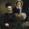 Monsieur et Madame Auguste Manet - Edouard Manet - Reproductions de tableaux et peintures haut de gamme