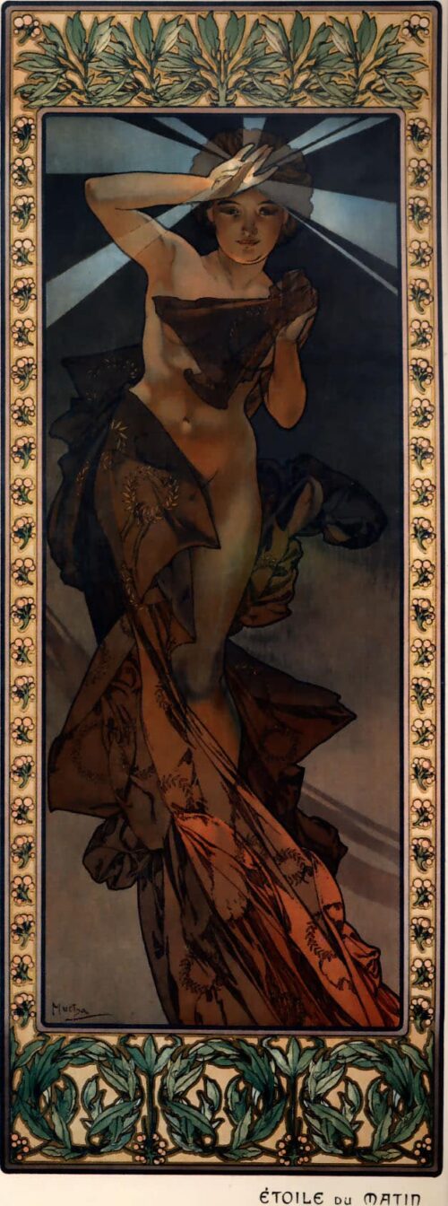 Étoile du matin - Mucha - Reproductions de tableaux et peintures haut de gamme