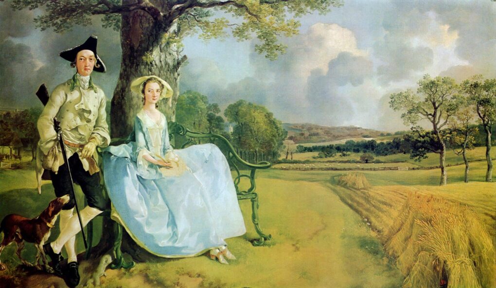 Mr. and Mrs. Andrews -  Thomas Gainsborough - Reproductions de tableaux et peintures haut de gamme