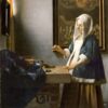 La Femme à la balance - Johannes Vermeer - Reproductions de tableaux et peintures haut de gamme