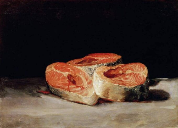 Still Life with Salmon - Francisco de Goya Oil Painting Reproduction