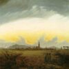 Neubrandebourg dans le brouillard de matin - Caspar David Friedrich - Reproductions de tableaux et peintures haut de gamme