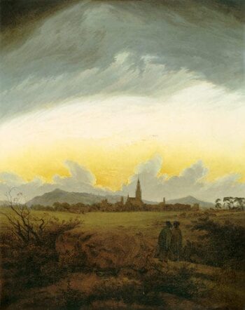 Neubrandebourg dans le brouillard de matin - Caspar David Friedrich - Reproductions de tableaux et peintures haut de gamme