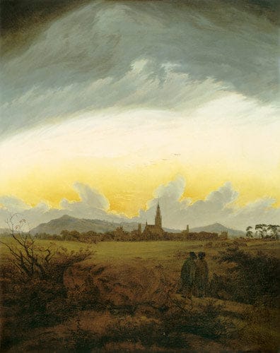 Neubrandebourg in the Morning Mist" by Caspar David Friedrich - Oil Painting Reproduction