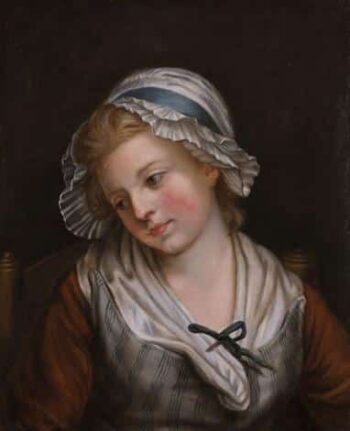 Portrait d'une jeune fille - Nicolas Bernard Lépicié - Reproductions de tableaux et peintures haut de gamme